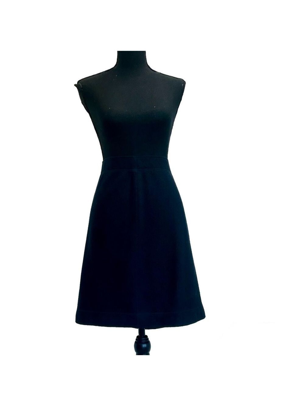 MARC Cain navy blue textured wool pencil skirt Sz XL/14 pull-on